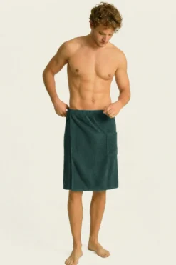 Bawełniany Męski Ręcznik Do Sauny SPA Kilt Butelkowy