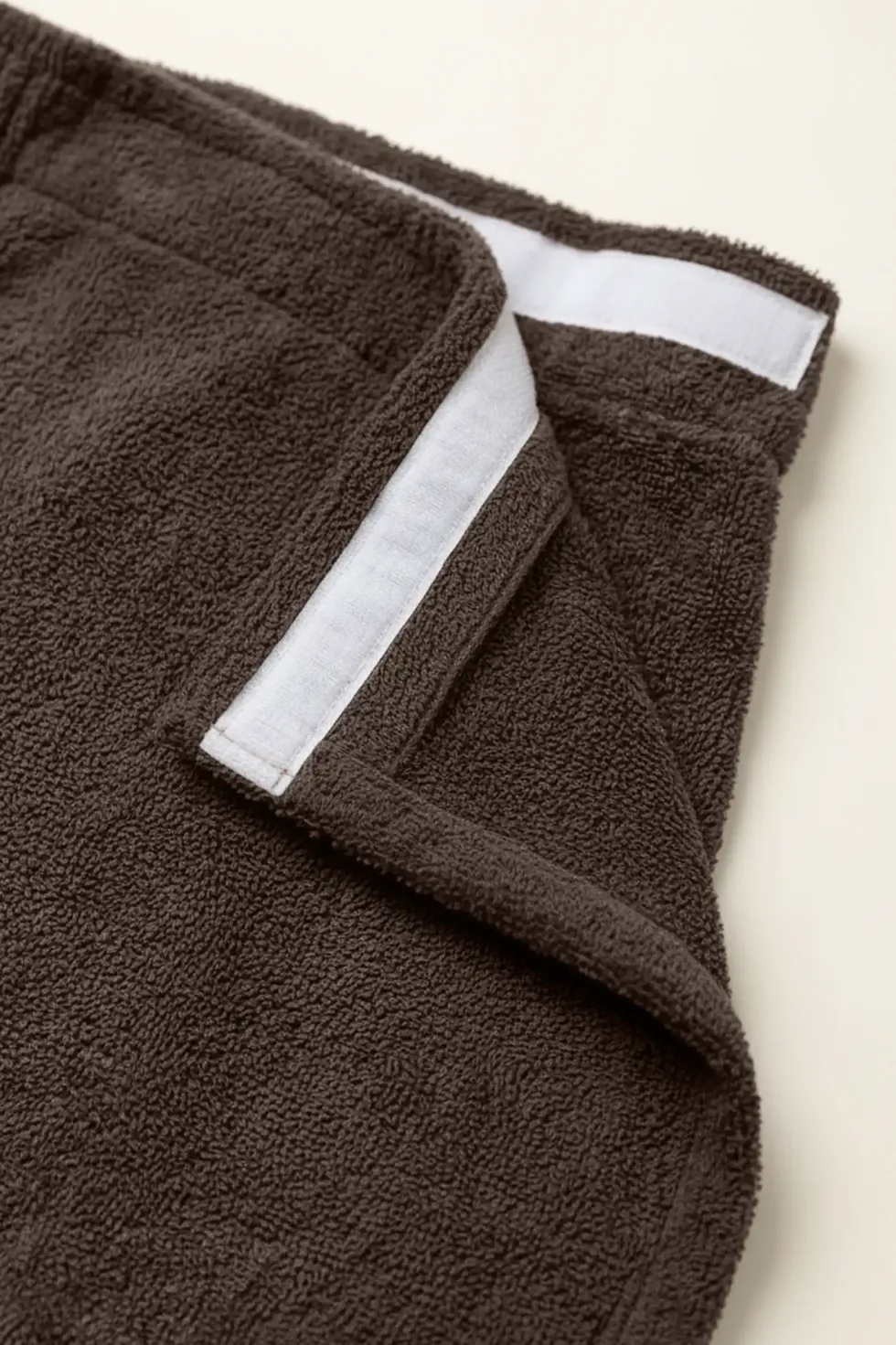 Bawełniany Męski Ręcznik Do Sauny SPA Kilt Brązowy