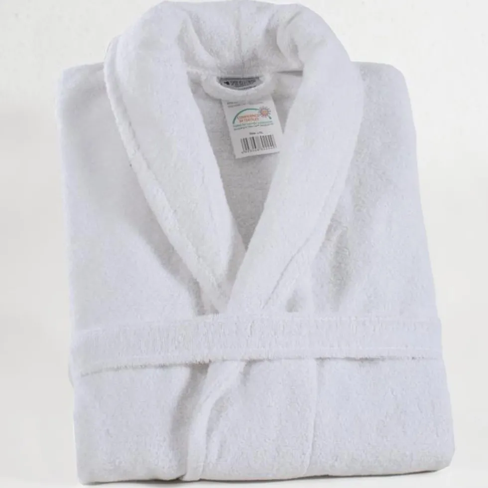 Bawełniany Szlafrok Hotelowy Frotte 350 XXL Biały