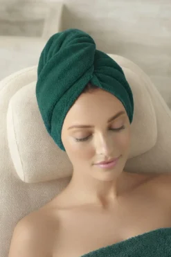 Bawełniany Turban Ręcznik Do Włosów SPA Butelkowy