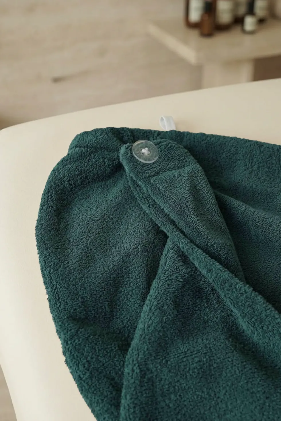 Bawełniany Turban Ręcznik Do Włosów SPA Butelkowy