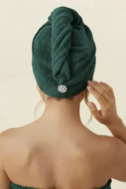 Bawełniany Turban Ręcznik Do Włosów SPA Butelkowy