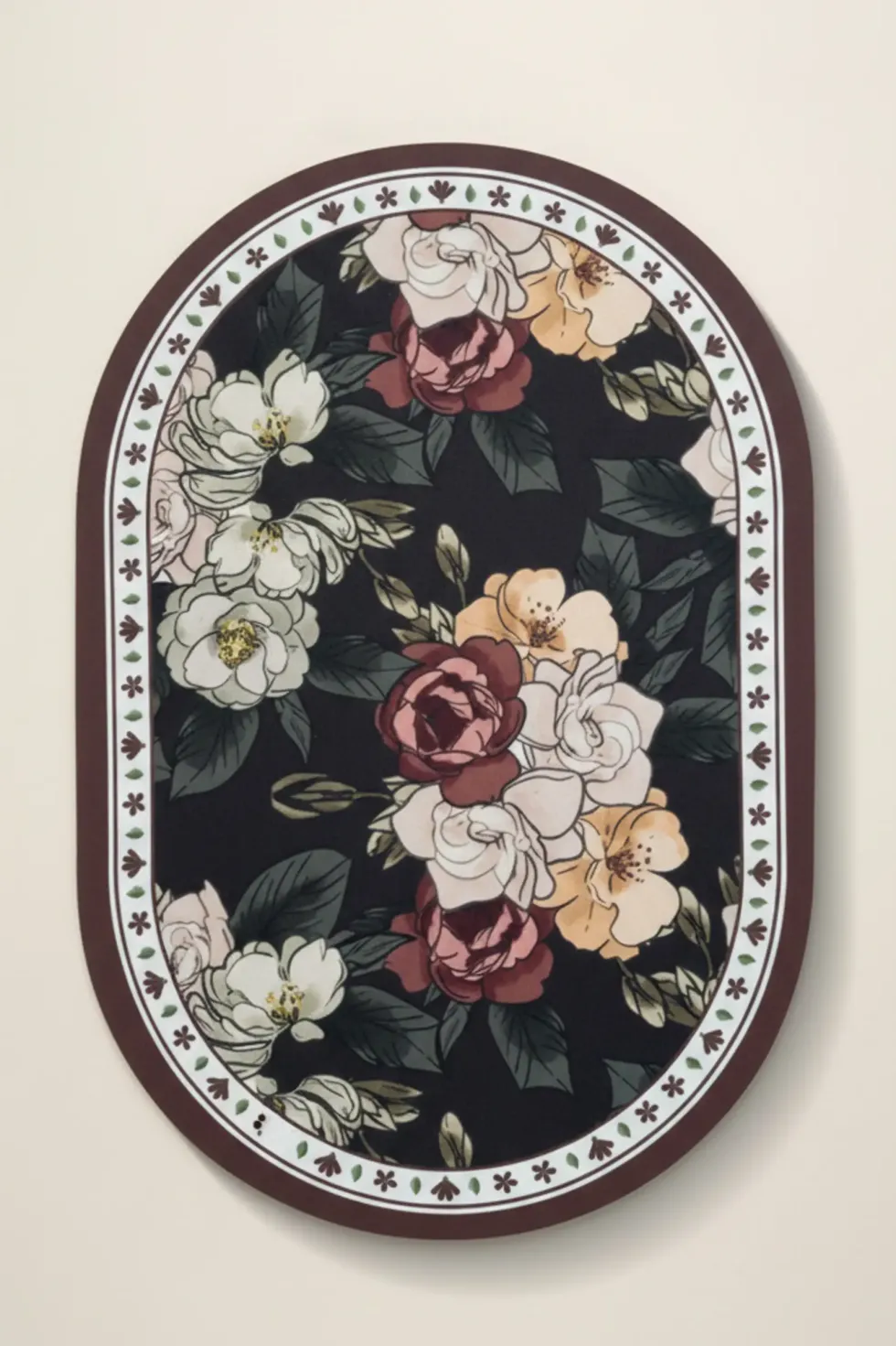 Dywanik Uniwersalny Dekoracyjny FLORAL Dark