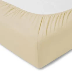 Estella Prześcieradło Z Gumką nr 205 Zwirnjersey Na Wysoki Materac 40 cm Kremowy