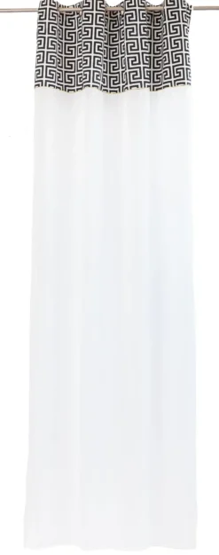 Firana ANTIQUE LIGHT Przelotki Biały