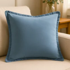 Jasno Poszewka Velvetowa Do Zasłony SOFT Niebieski