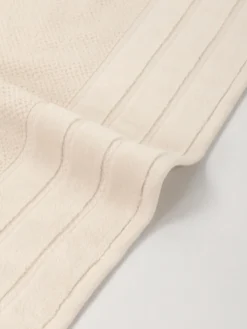 Jasno Ręcznik Bawełniany Loren z Aksamitną Bordiurą 550g/m2 Beżowy
