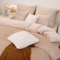 Jasny Pościel MIŚ Z Mikrofibry Cozy Beżowy