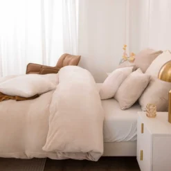 Jasny Pościel MIŚ Z Mikrofibry Cozy Beżowy