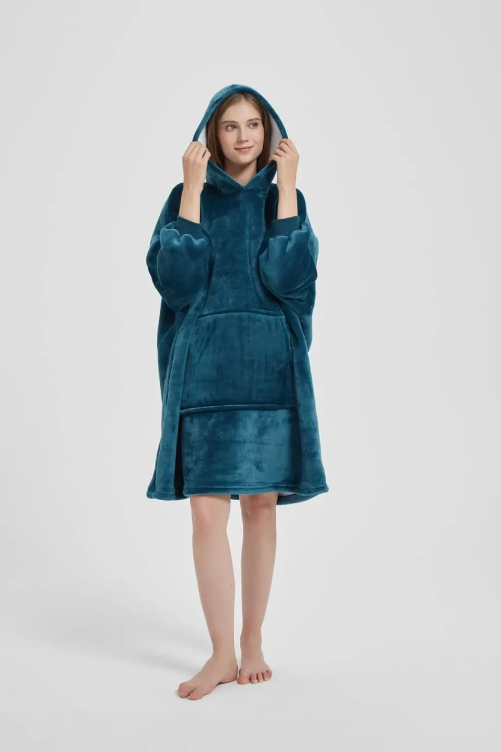 Kocobluza HOODIE Ciemny Turkus