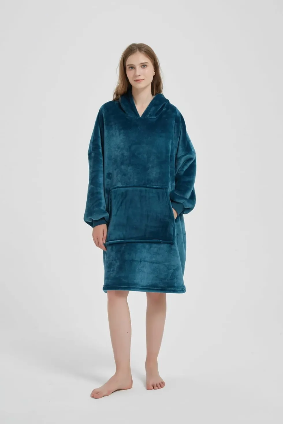 Kocobluza HOODIE Ciemny Turkus
