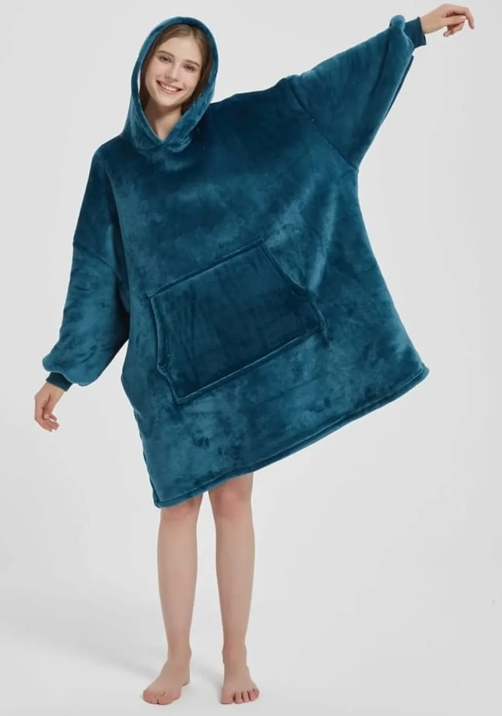 Kocobluza HOODIE Ciemny Turkus