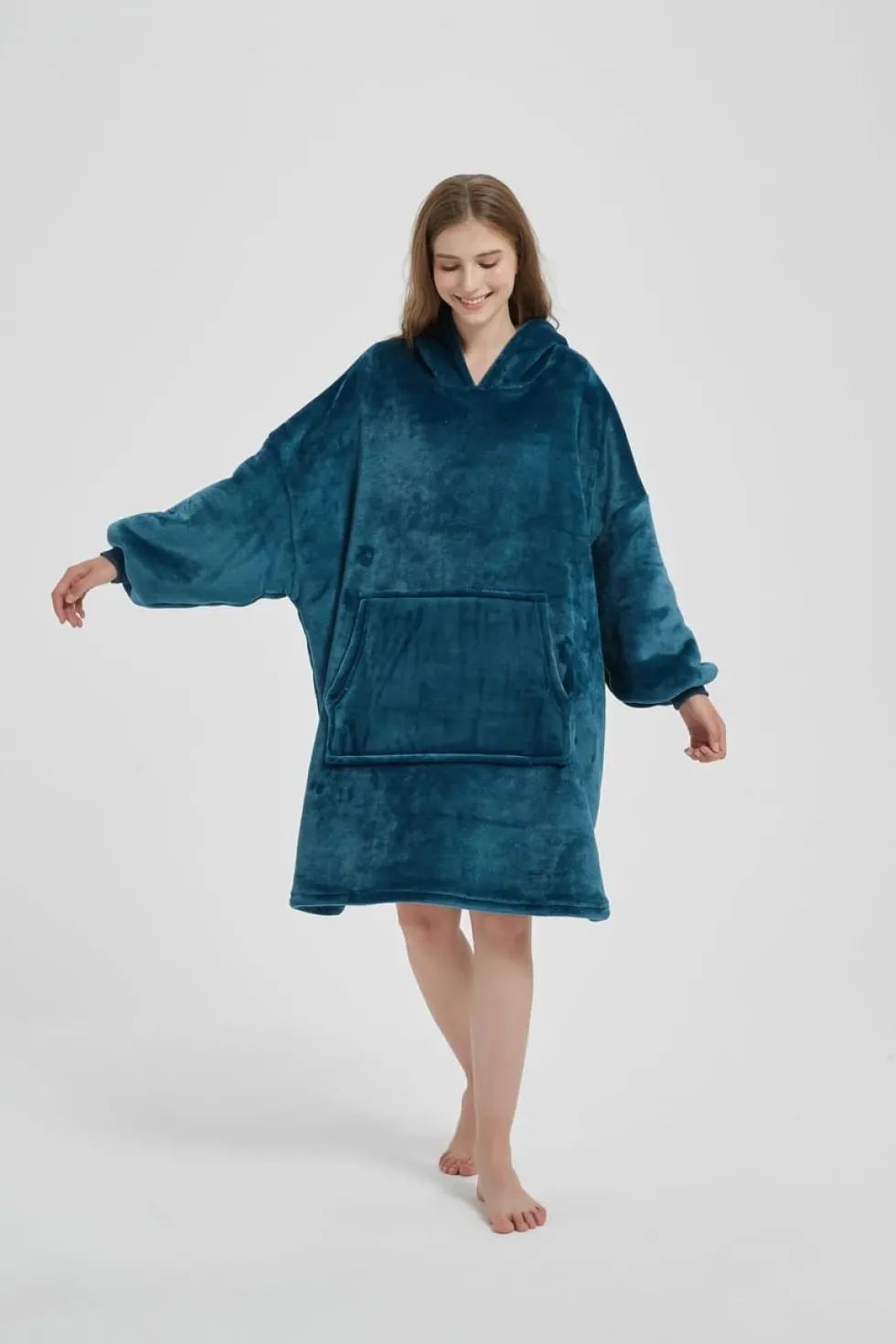Kocobluza HOODIE Ciemny Turkus