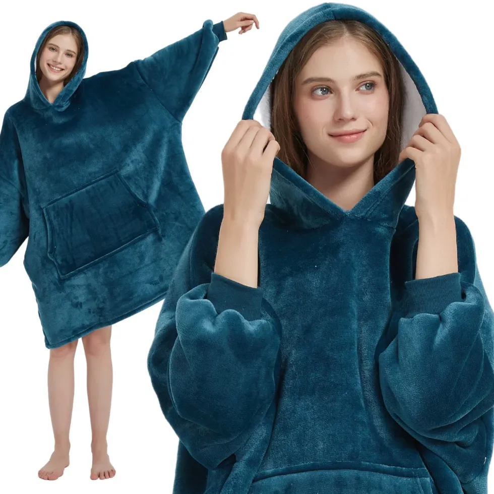 Kocobluza HOODIE Ciemny Turkus