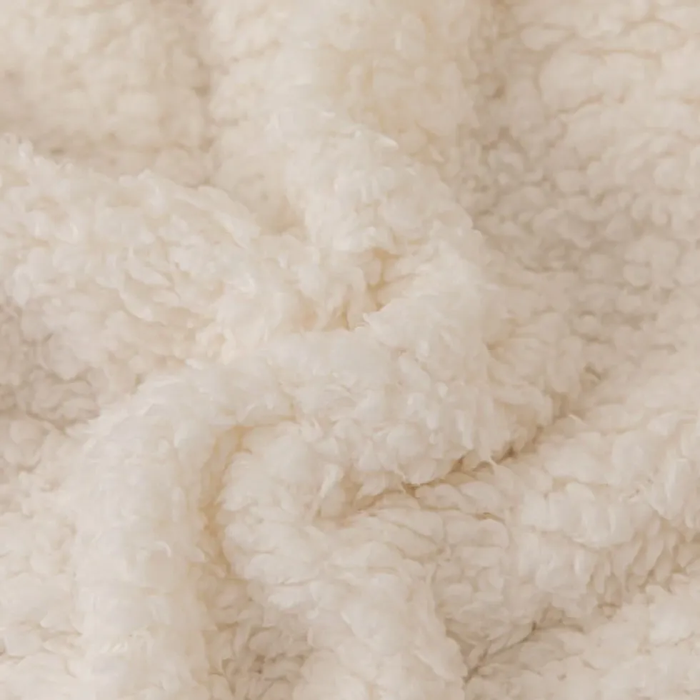 Koc z Bukli Baranek Dreamy Boucle Kremowy