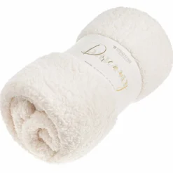 Koc z Bukli Baranek Dreamy Boucle Kremowy
