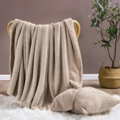 Koc Z Mikrofibry MONTE Taupe