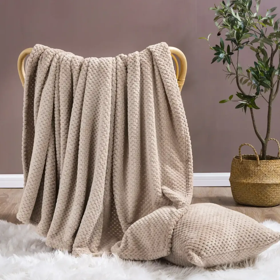 Koc Z Mikrofibry MONTE Taupe