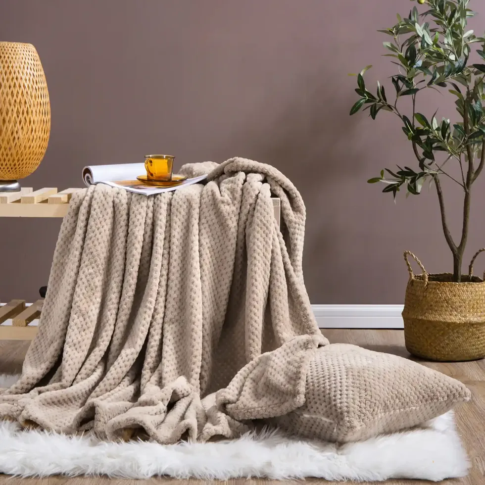 Koc Z Mikrofibry MONTE Taupe