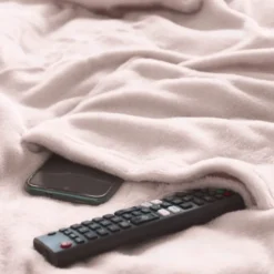 Koc Z Rękawami TV BINGIE Pudrowy