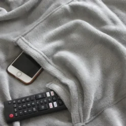 Koc Z Rękawami TV BINGIE Szary