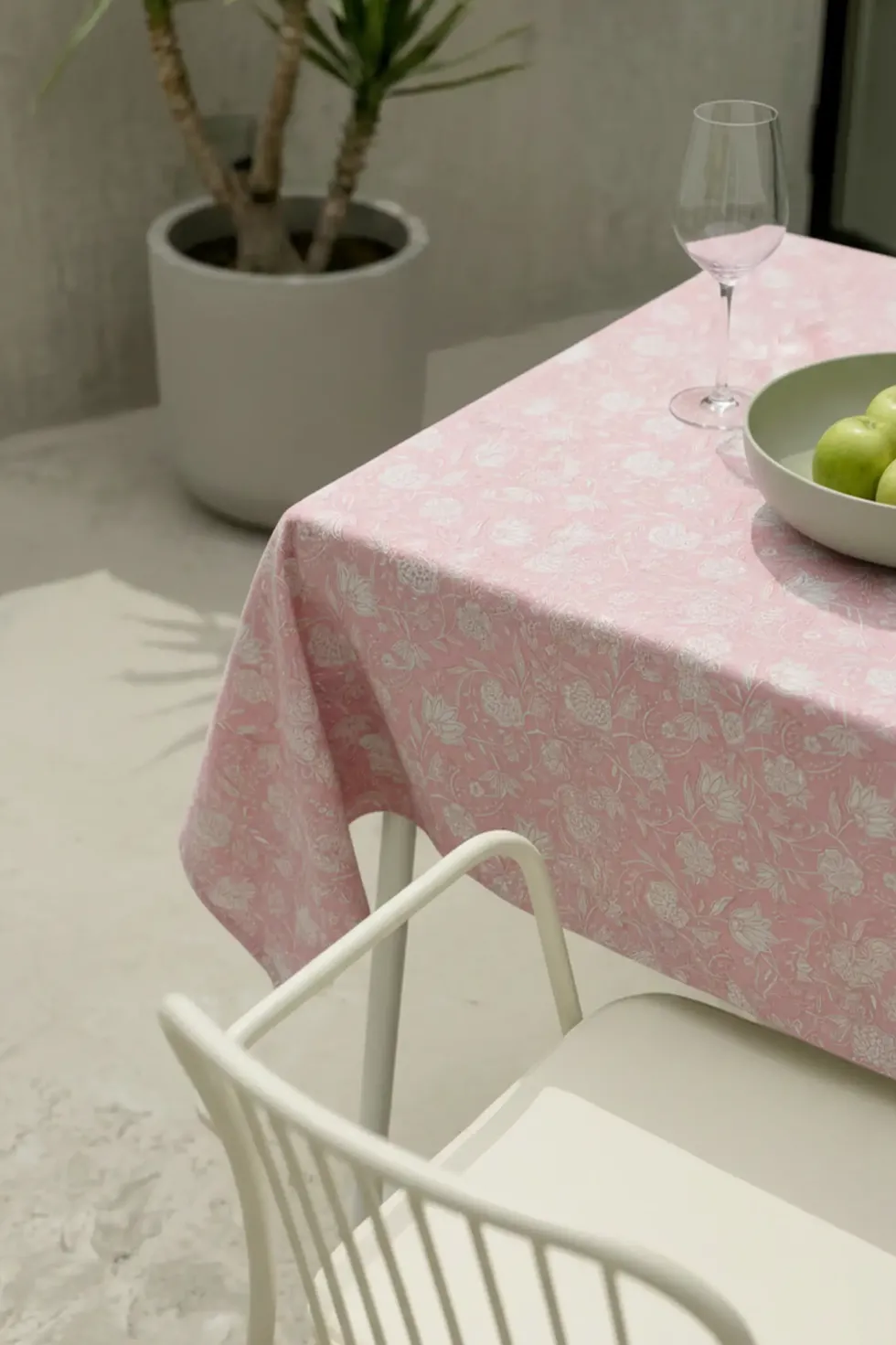 Obrus Ogrodowy Wodoodporny w Kwiaty GAIA Pink Flower Różowy