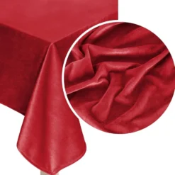 Obrus Welurowy SOFT Czerwony