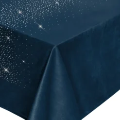 Obrus Welurowy Z Kryształkami SHINY Granatowy