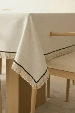 Obrus z Frędzlami NATUR Beżowy