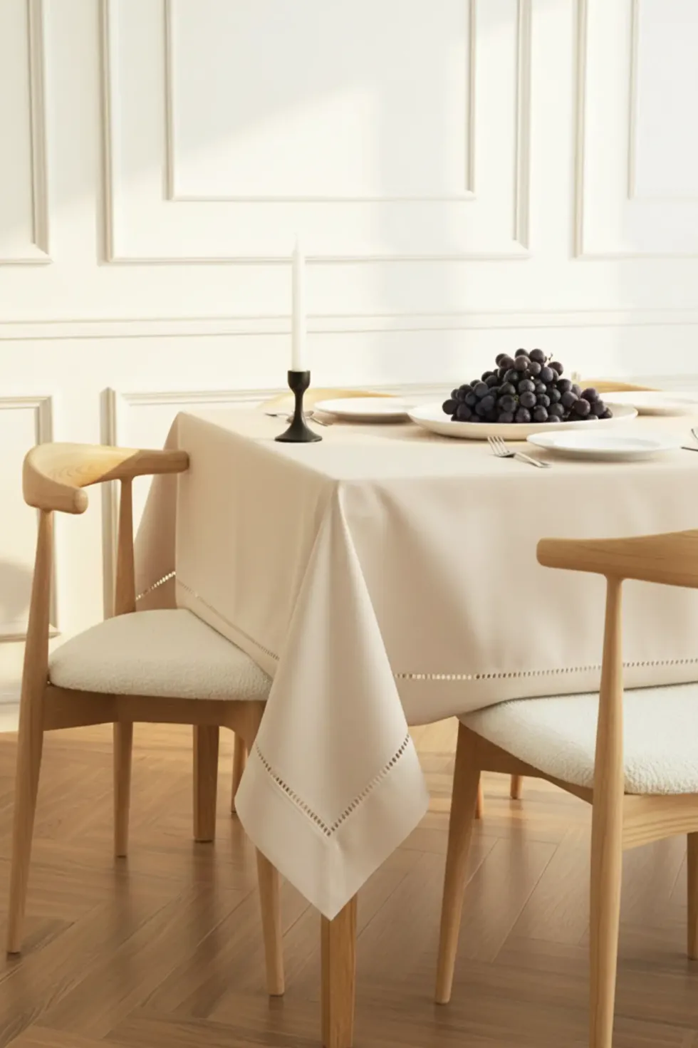 Obrus z Mereżką CLASSY Beżowy
