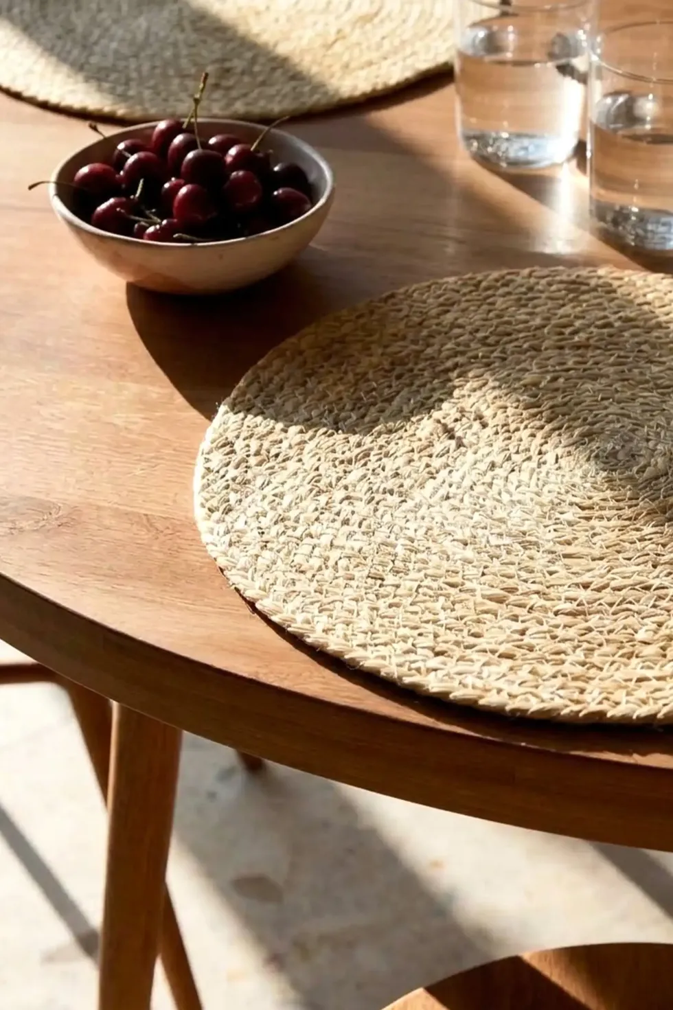 Okrągła Podkładka Kuchenna na Stół NATURAL