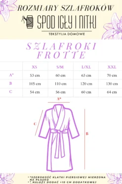 Pasek do Szlafroka Frotte 200x4 Pudrowy
