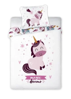 Pościel Bawełniana Do Łóżeczka Przytulaki Jednorożec Unicorn 018