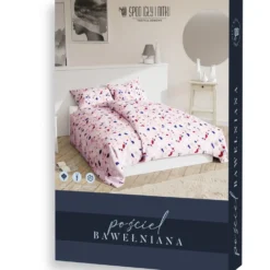 Pościel Bawełniana LASTRYKO Różowy