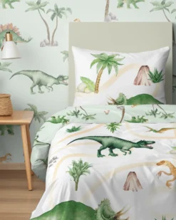 Pościel Bawełniana Młodzieżowa Dinozaury 5704A