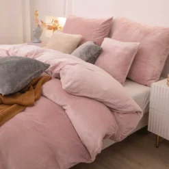 Pościel MIŚ Z Mikrofibry Cozy Pudrowy