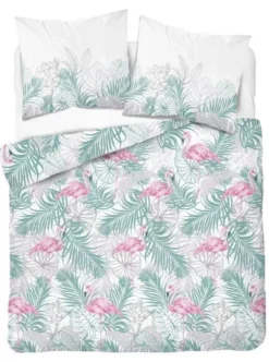 Pościel Satyna Bawełniana Home Satin 2913A FLAMINGI Miętowy