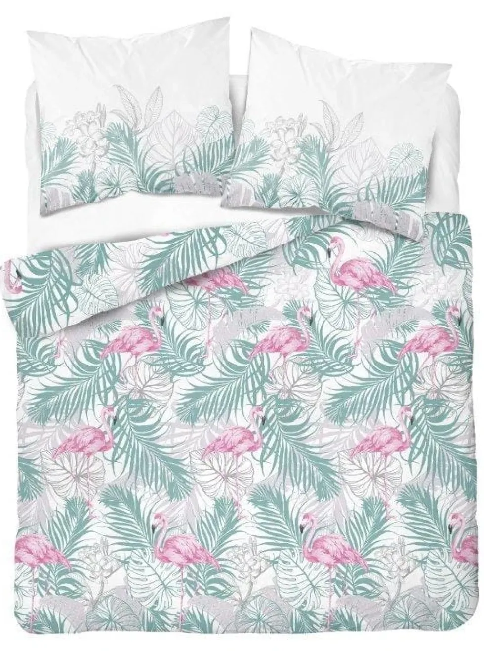 Pościel Satyna Bawełniana Home Satin 2913A FLAMINGI Miętowy