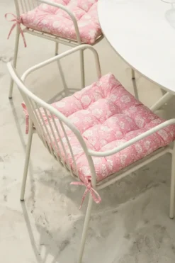 Poduszka Siedzisko Na Krzesło Ogrodowe GAIA Pink Flower Różowy