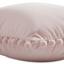 Poszewka Dekoracyjna Z Pomponami FLUFFY Pudrowy