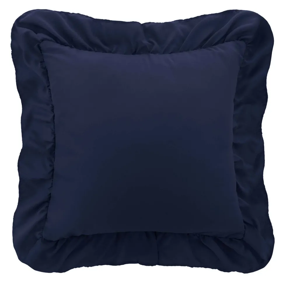Poszewka Do Pościeli Z Falbanką RUFFY Granatowy
