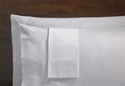 poszewka hotelowa adamaszek 5mm zamek Biały