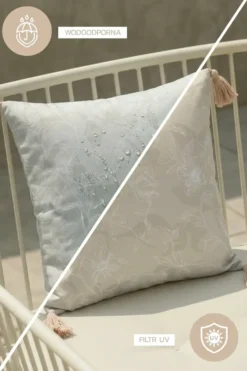 Poszewka Ogrodowa GAIA Beige Flower Beżowy