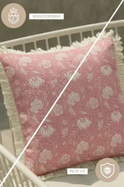 Poszewka Ogrodowa GAIA Pink Flower Różowy