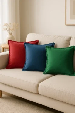 Poszewka Velvetowa Do Zasłony SOFT Granatowy