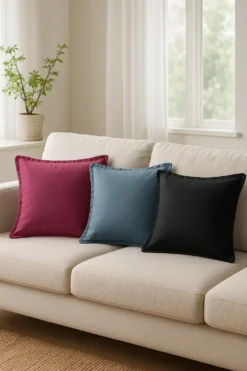 Poszewka Velvetowa Do Zasłony SOFT Bordowy