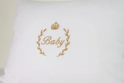 Poszewka z haftem Baby Biały