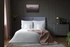 poszwa hotelowa adamaszek 5mm (zamek) Biały