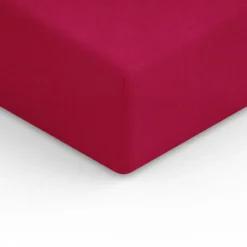 Prześcieradło Frotte Z Gumką Bordowy