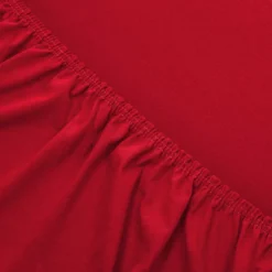 Prześcieradło Jersey Z Gumką Czerwony